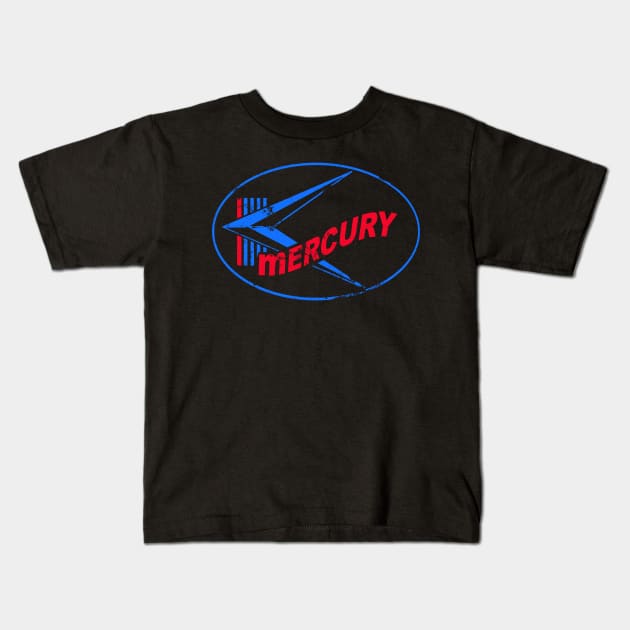 Mercury Outboard Kids T-Shirt by retrorockit